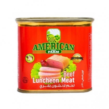 کنسرو با طعم گوشت گاو امریکن گرین فارم 340 گرم