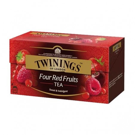 چای توئینینگز با طعم چهار میوه قرمز 25 عددی