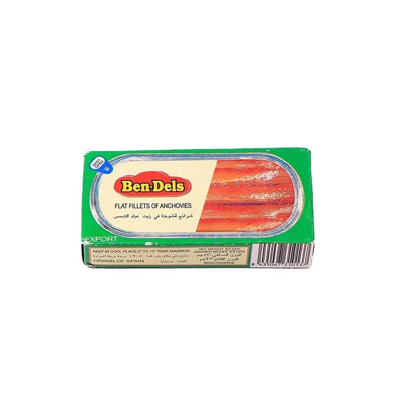 ماهی آنچوی 43 گرم Ben-Dels ماهی آنچوی 43 گرم Ben-Dels